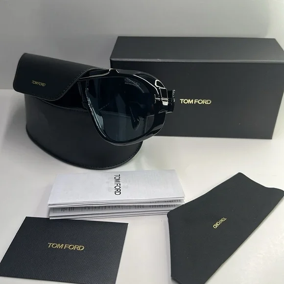 💯- New Authentic TOM FORD SUNGLASSES TOM FORD RELLEN FT1093 01V - Picture 13 of 15